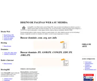 Hostingdh.com(Perú) Screenshot