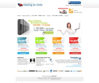 Hostingenchile.cl(Hosting en Chile Desde 20.000 Anual) Screenshot