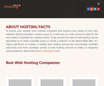 Hostingfacts.net(Best Web Hosting Facts and Web Hosting Reviews at HostingFacts) Screenshot