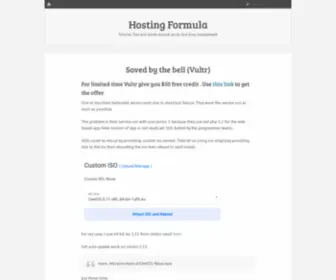 Hostingformula.net(Guide and tutorial around Hosting and Running WebSite/Blog) Screenshot