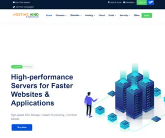 Hostinghind.com(Best Web Hosting Services) Screenshot