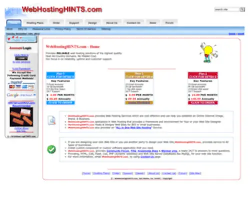 Hostinghints.net(Home) Screenshot