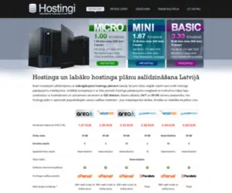 Hostingi.lv(Hostings) Screenshot