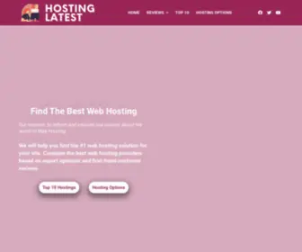 Hostinglatest.com(Find Best Hosting Options For Your Website) Screenshot