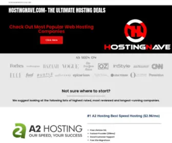Hostingnave.com(The ultimate hosting deals) Screenshot