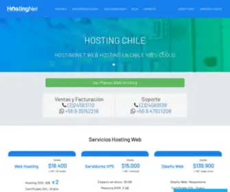 Hostingnet.cl(Hosting Chile) Screenshot