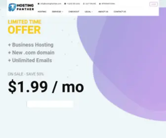 Hostingpanther.com(Hosting Panther) Screenshot