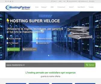 Hostingpartner.it(Hosting, Server Dedicati, Cloud, VPS, CDN e Domini) Screenshot