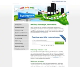 Hostingplaats.nl(Web hosting via) Screenshot