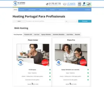Hostingportugal.pt(Hosting Portugal para profissionais) Screenshot