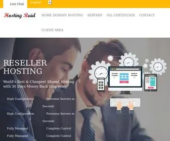 Hostingraid.com(Portal Home) Screenshot