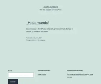 Hostingredes.com(Otro sitio realizado con WordPress) Screenshot