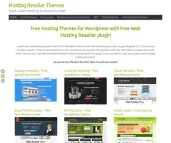 Hostingresellertheme.com(Free Hosting Themes for Wordpress and a Free Hosting Reseller program) Screenshot