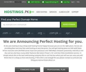Hostings.pk(Cheap As Free Web Hosting Company In Pakistan) Screenshot