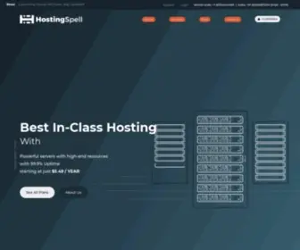 Hostingspell.com(Web hosting) Screenshot