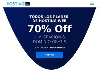Hostingssi.com(Hosting 20X más rápido con Tecnología Cloud) Screenshot
