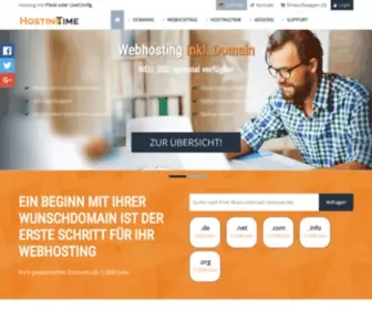 Hostingtime.de(Webhosting, DDOS-Schutz, vServer, e-commerce, Warenwirtschaft, Produktpflege) Screenshot