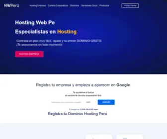 Hostingweb.pe(Hosting) Screenshot