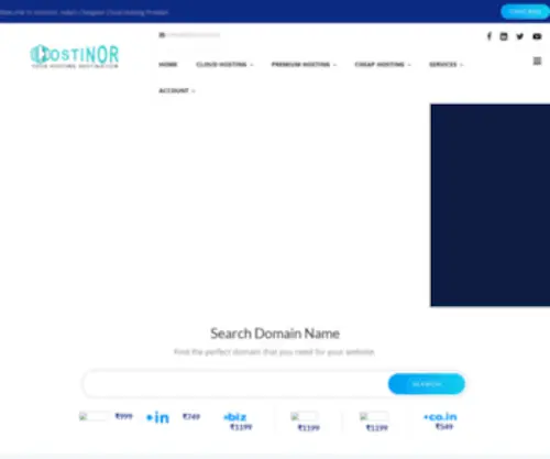Hostinor.com(Cheap Web Hosting) Screenshot