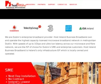 Hostireland.com(Host Ireland Business Broadband) Screenshot