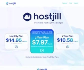 Hostjill.com(Premium Web Hosting) Screenshot