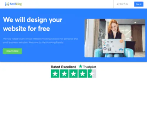 Hostking.host(Best Web Hosting in South Africa) Screenshot