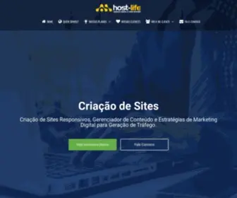 Hostlife.com.br(Agência HostLife) Screenshot