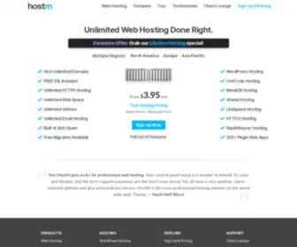 Hostm.com(WordPress & cPanel Web Hosting) Screenshot