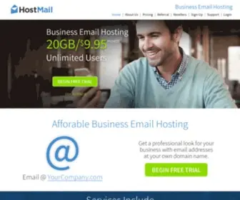 Hostmail.com(Business Email Hosting) Screenshot