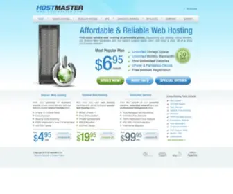 Hostmaster.com(Unlimited Web Hosting) Screenshot