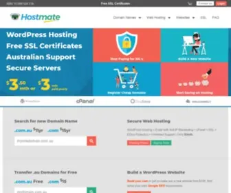 Hostmate.com.au(Hostmate Australia) Screenshot