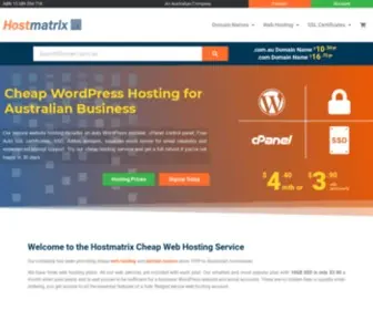 Hostmatrix.com.au(Hostmatrix Australia) Screenshot