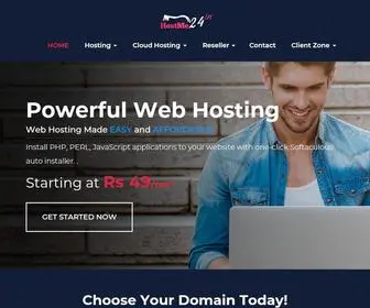 Hostme24.in(Low Price Web Hosting Starting Rs.49/mo) Screenshot