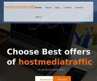 Hostmediatraffic.com(We are Best affiliate Company) Screenshot