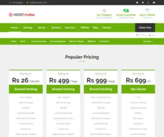 Hostmobo.com(HostMobo Cheap Web Hosting India) Screenshot