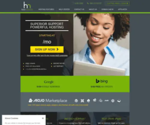 Hostmonster.com(Web hosting) Screenshot