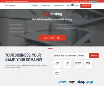 Hostname.com(Affordable Web Hosting Services with cPanel) Screenshot