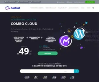 Hostnet.com.br(Hospedagem de Sites com Domínio Grátis) Screenshot