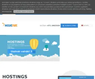 Hostnet.lv(Hostings) Screenshot