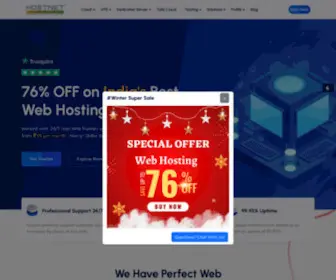Hostnetindia.com(Web Hosting) Screenshot