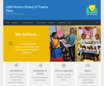 Hostosschool.com(O&M Hostos School Puerto Plata) Screenshot