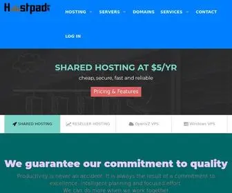 Hostpad.biz(Affordable & reliable shared hosting) Screenshot