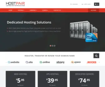 Hostpair.org(Web Hosting) Screenshot