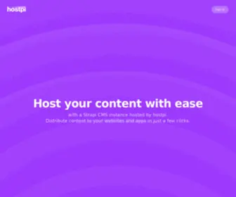 Hostpi.net(CMS hosting with ease) Screenshot