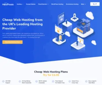 Hostpresto.com(Cheap Web Hosting) Screenshot