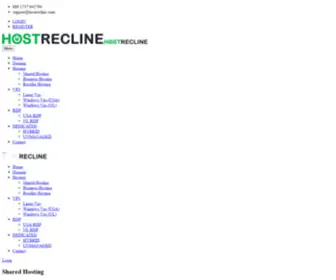 Hostrecline.com(Shared Hosting) Screenshot