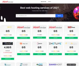 Hostrevise.com(The #1 Best Web Hosting Reviews and Comparison Site) Screenshot