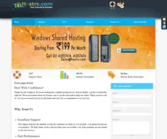 Hostrs.com(Best Web Hosting for Small Businesses in 2023) Screenshot