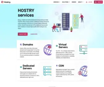 Hostry.com(Instant Robust Hosting Services) Screenshot