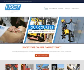 Hostsafetytraining.com.au(HOST Safety & Training) Screenshot